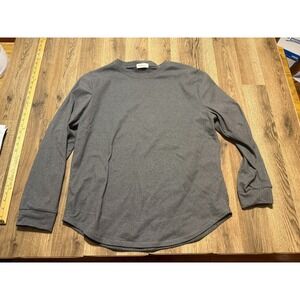 Fantaslook Shirt, Women's Size XL, Gray, Long Sleeve Shirt Crewneck Casual